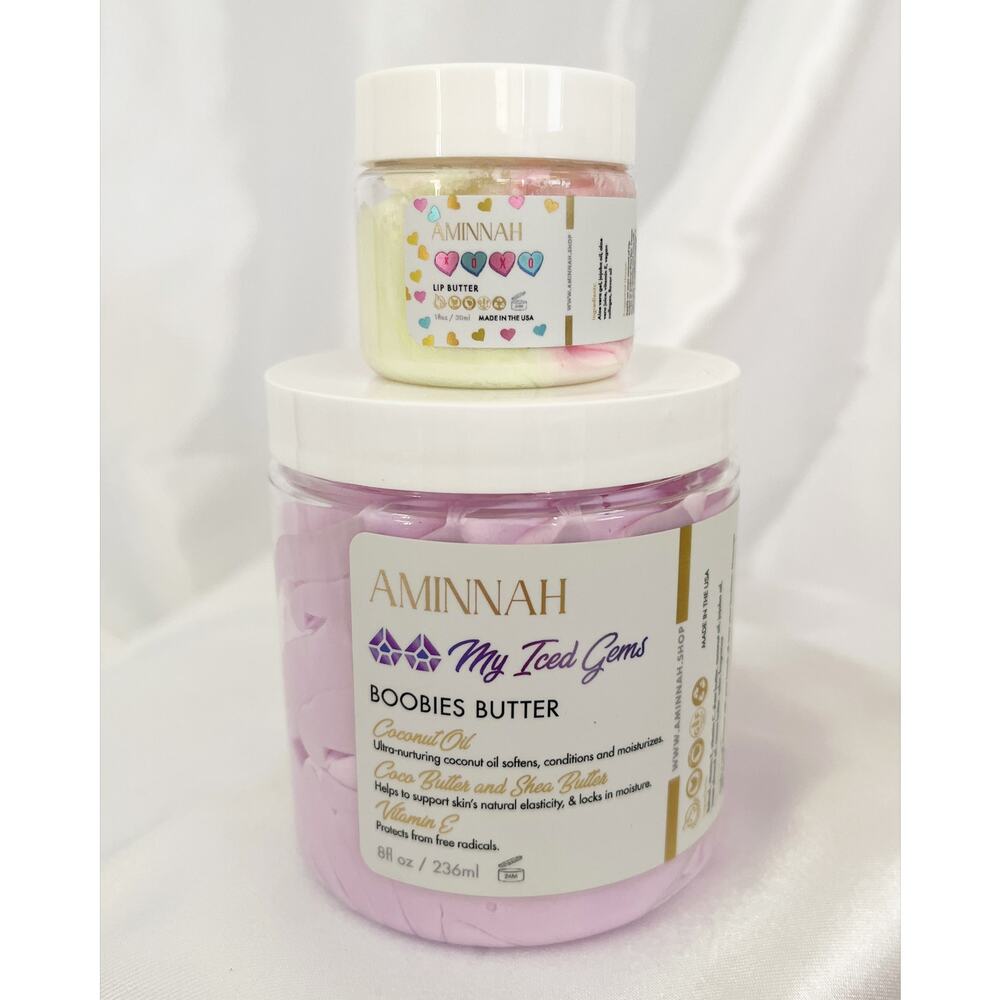 AMINNAH Whipped Boobies Butter Lip Butter Skin Care - Picture 5 of 5